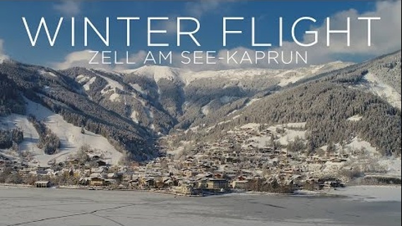 Spektakulärer Winterflug über Zell am See