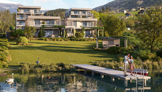Exklusive Neubau-Wohnungen am Millstätter See - Appartements in luxuriösen Seevillen mit direktem Seezugang