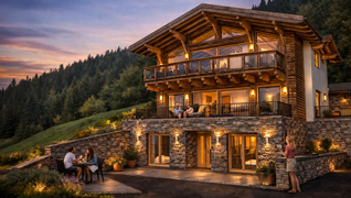 Luxuriöse Tauernlodge Hochkönig - Großzügiges Zweitwohnsitz-Chalet in Dienten