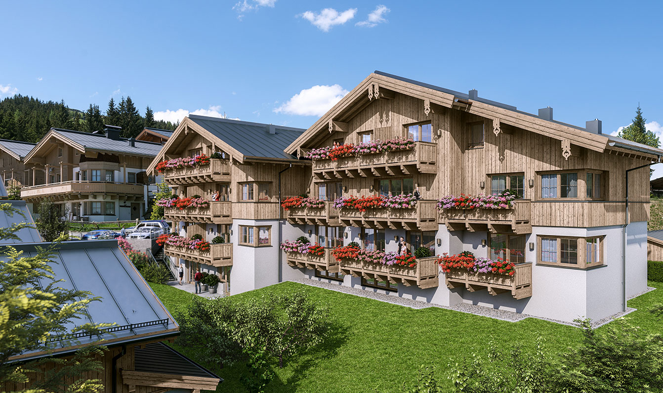 Hausansicht im Sommer